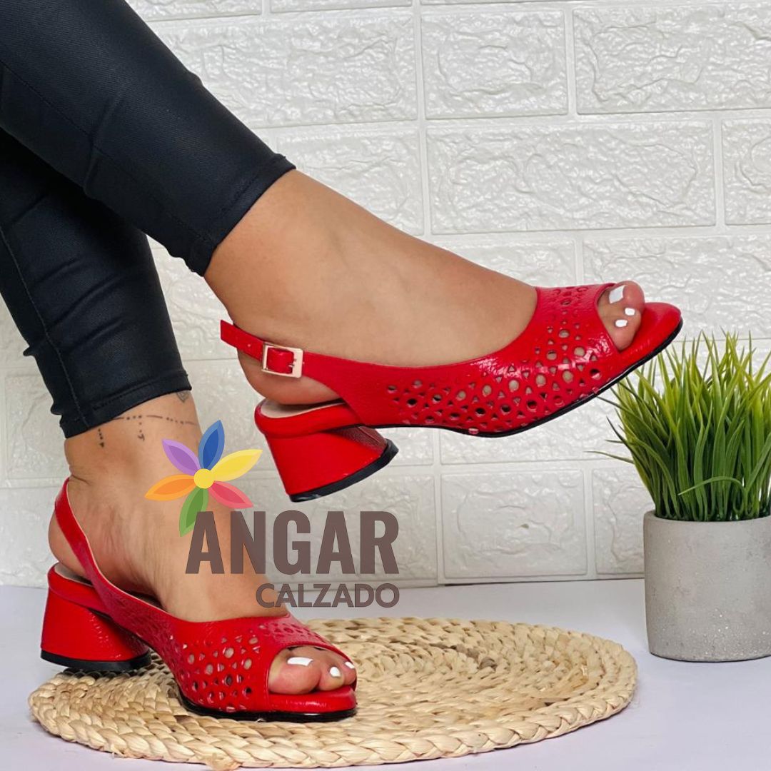SANDALIA SIENA 100% CUERO - Angar Calzado