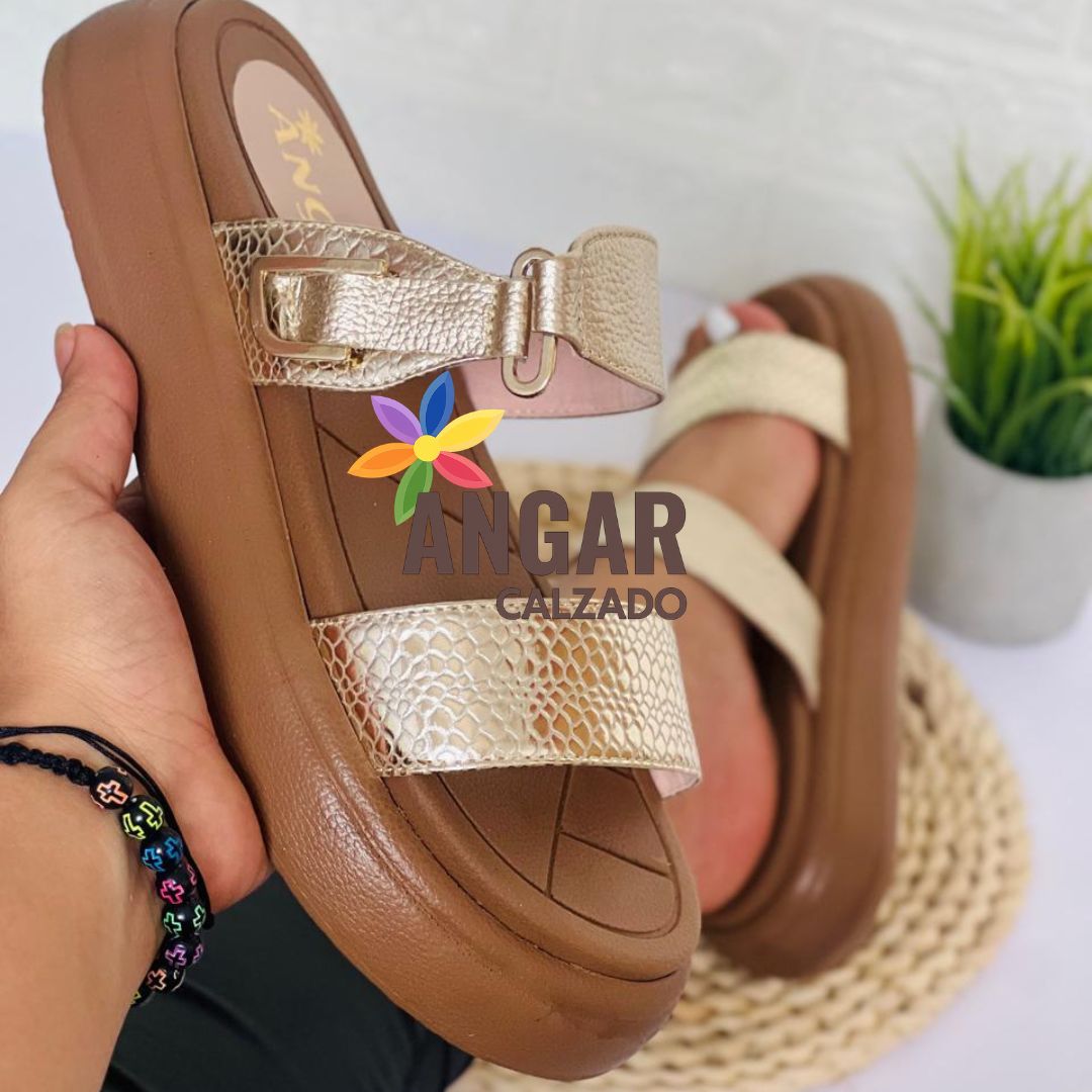 SANDALIA MARA SUPPORT 100% CUERO - Angar Calzado