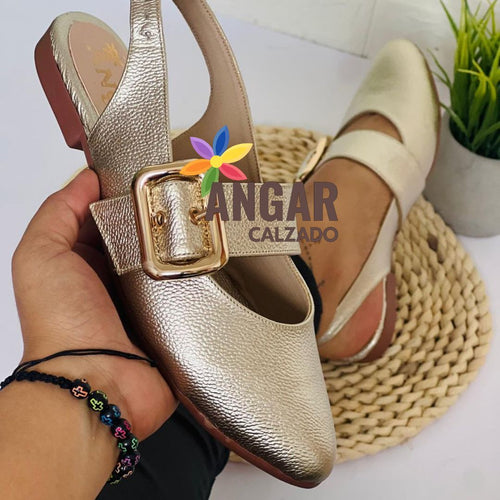 BALETA EMILIA 100% CUERO - Angar Calzado