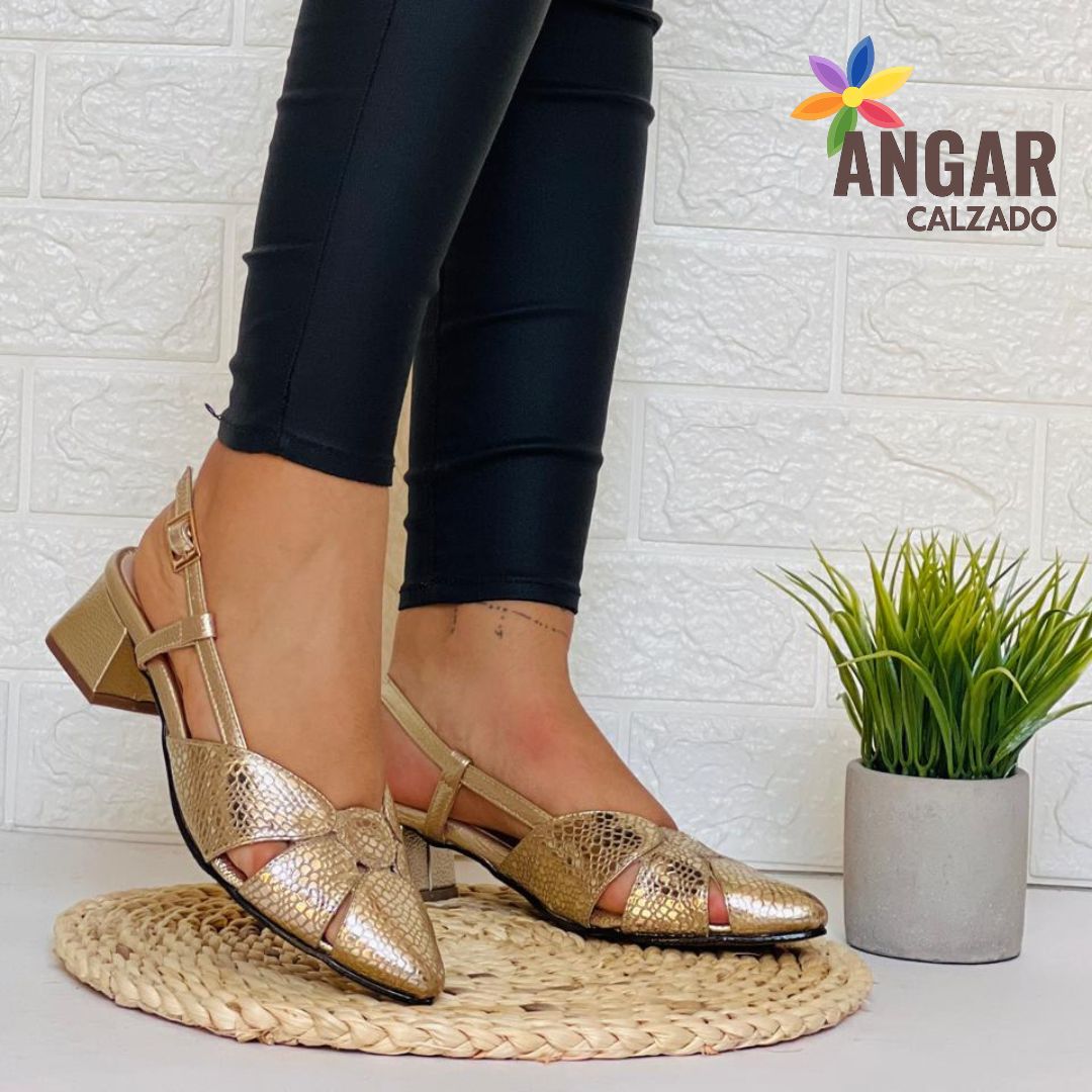 SANDALIA AURALIA BELLE CUERO 100% - Angar Calzado