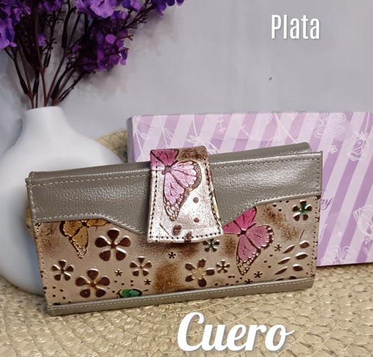 BILLETERA ESCARLATA CUERO 100% - Angar Calzado